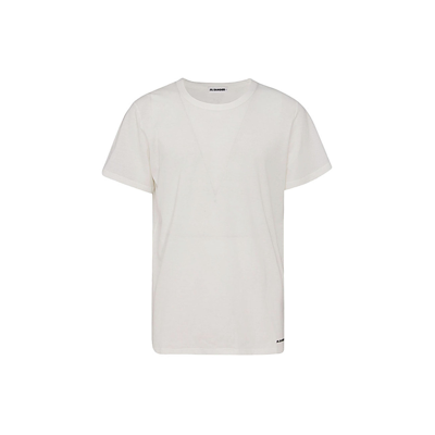 Shop Jil Sander White Cotton T-shirt In Optic White