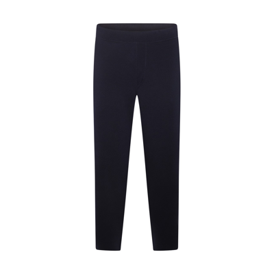 Shop Brioni Navy Cotton Cashmere And Silk Blend Pants