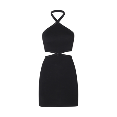 Shop Alexander Wang Black Stretch Cut Out Mini Dress