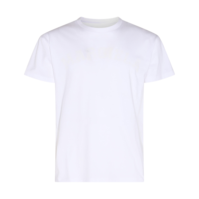 Shop Maison Margiela White Cotton T-shirt In Optic White
