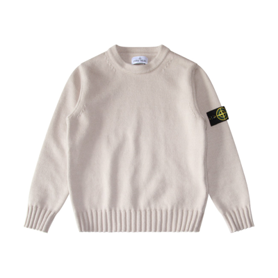 Shop Stone Island Grey Cotton Blend Sweater