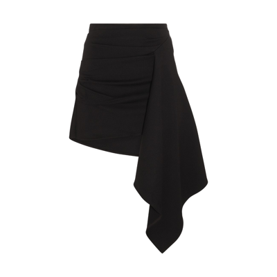 Shop Gauge81 Black Viscose Rivera Mini Skirt