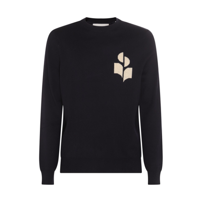 Shop Marant Midnight Cotton And Wool Blend Evans Sweater