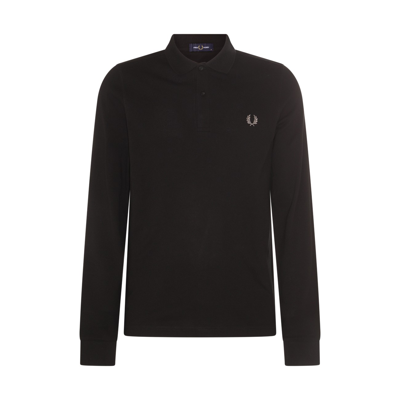 Shop Fred Perry Blue Cotton Polo Shirt