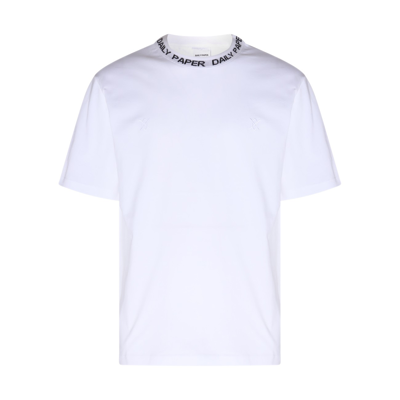 Shop Daily Paper White Cotton Erib T-shirt