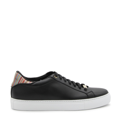 Shop Paul Smith Black Leather Beck Sneakers