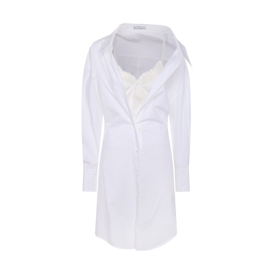 Shop Jw Anderson White Cotton Shirt Dress