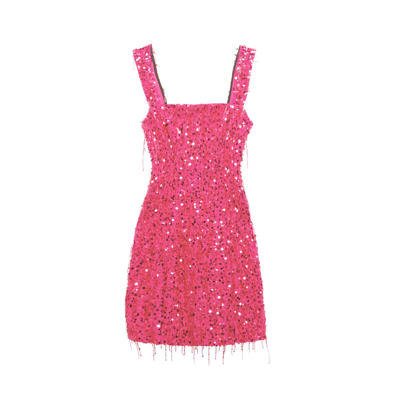 Shop Simkhai Raspberry Pink Noemi Dress