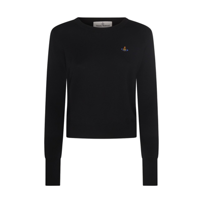 Shop Vivienne Westwood Black Cotton-wool Blend Jumper