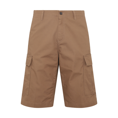 Shop Carhartt Brown Cotton Shorts