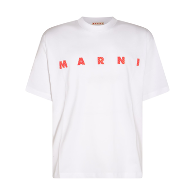 Shop Marni White Cotton T-shirt