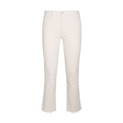 Shop Mother Cream Denim The Raskal Ankle Snipped Jeans