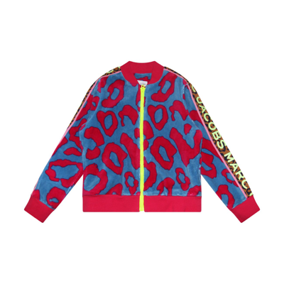 Shop Marc Jacobs Fuchsia Cotton Blend Logo Sweatshirt
