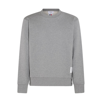 Shop Thom Browne Light Grey Cotton Sweatshirt In Lt Grey
