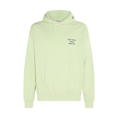 Shop Drôle De Monsieur Light Green Cotton Sweatshirt