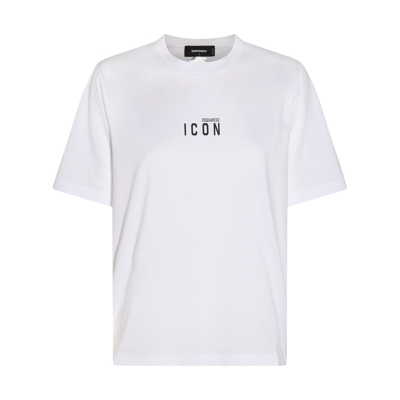 Dsquared2 White Cotton Icon T-shirt In White
