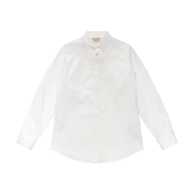 Shop Gucci Soft White Cotton Shirt