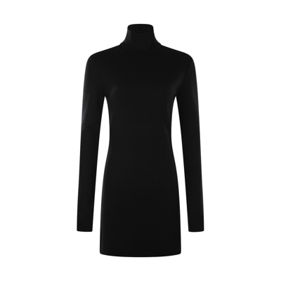 Shop Ami Alexandre Mattiussi Black Wool Dress