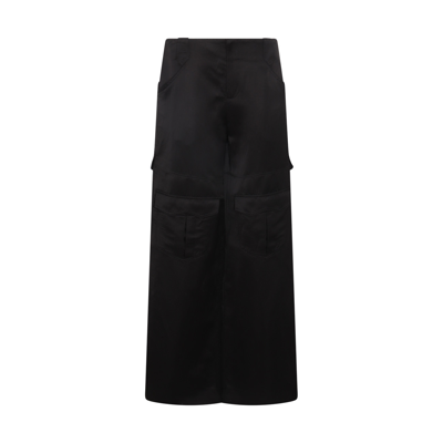 Shop Tom Ford Black Viscose And Linen Blend Long Skirt