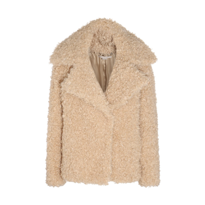 Shop Stella Mccartney Oat Teddy Coat