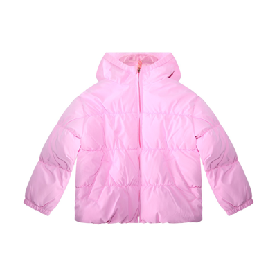 Shop Billieblush Pink Puffer Down Jacket In Rosa
