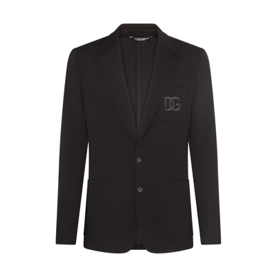 Shop Dolce & Gabbana Black Essentials Blazer In Nero