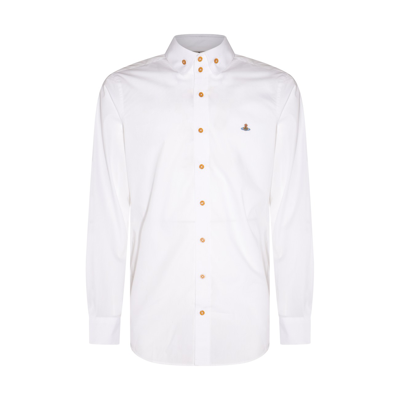 Shop Vivienne Westwood White Cotton Orb Shirt