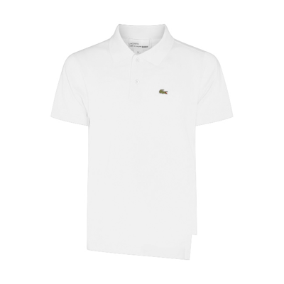 Shop Comme Des Garçons Shirt White Cotton Polo Shirt