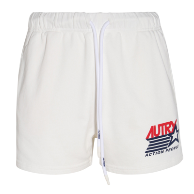 Shop Autry White Cotton Shorts