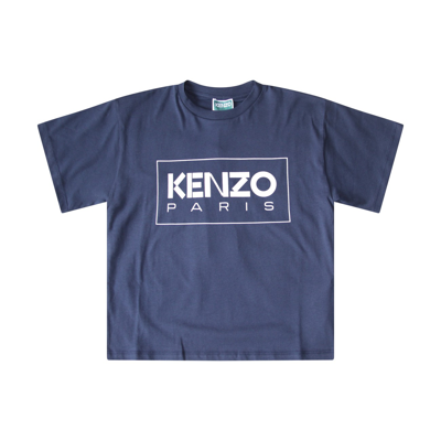 Shop Kenzo Navy Cotton T-shirt