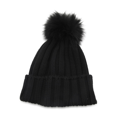 Shop Woolrich Black Wool Hat