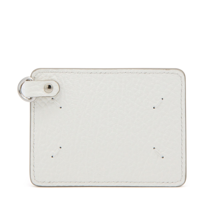 Shop Maison Margiela White Leather Cardholder