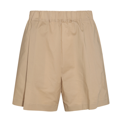 Shop Laneus Sand Cotton Shorts