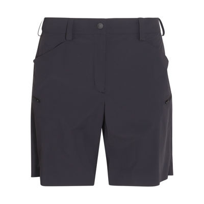 Shop Moncler Black Nylon Cotton Shorts