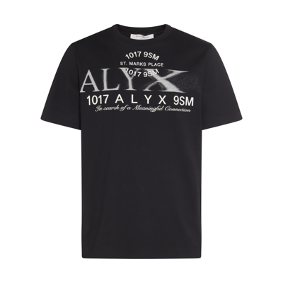 Shop Alyx Black And White Cotton T-shirt