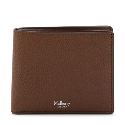 Shop Mulberry Brown Leather Wallet In Oak