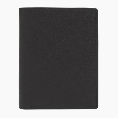 Shop Le Tanneur Adjustable Flexible Charles Pebbled Leather Wallet In Black