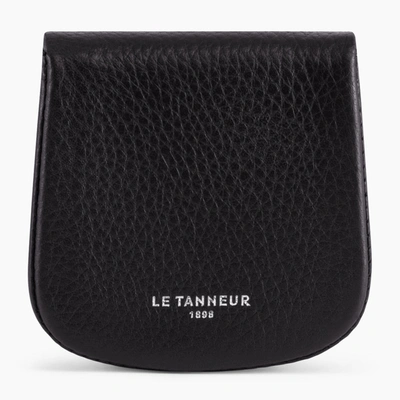 Shop Le Tanneur Charles Pebbled Leather Coin Wallet In Black