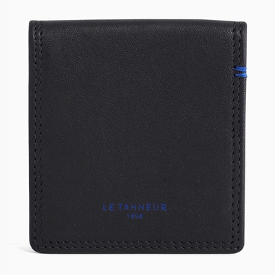 Shop Le Tanneur Martin Smooth Leather Coin Wallet In Black