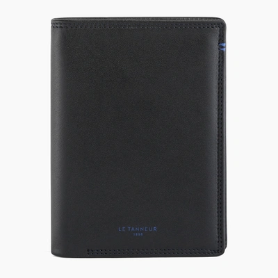 Shop Le Tanneur Martin Small Wallet In Smooth Leather In Black