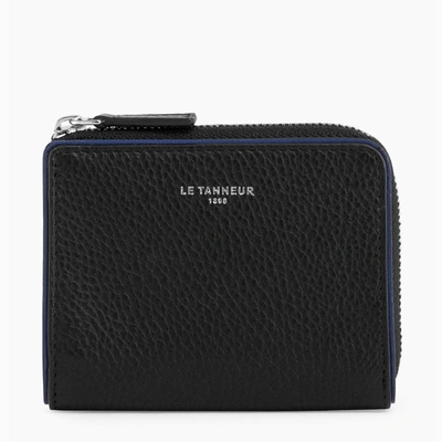 Shop Le Tanneur Augustin L-zip Coin Purse In Grained Leather In Black