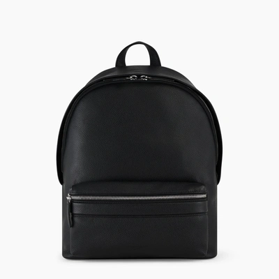 Shop Le Tanneur Charles Small Backpack In Grained Leather In Black