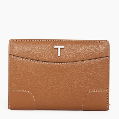 Shop Le Tanneur Portefeuille Moyen Modèle Romy En Cuir Grainé In Brown