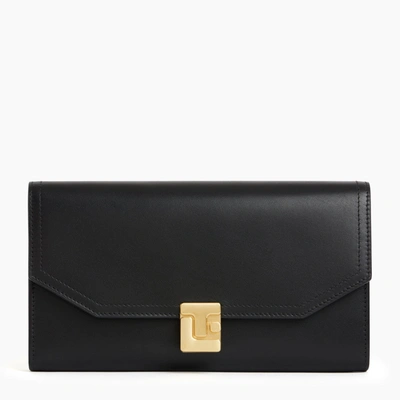 Shop Le Tanneur Rose Large Smooth Leather Wallet In Black