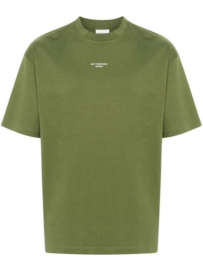 Shop Drôle De Monsieur Le T-shirt Slogan Clothing In Green