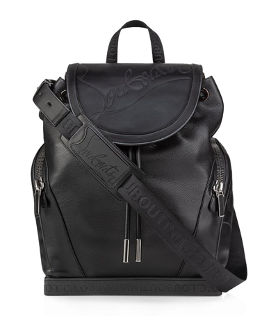 Shop Christian Louboutin Explorafunk Logo Backpack In Black