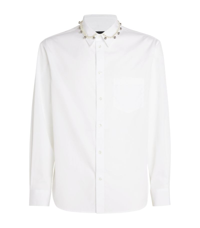 Shop Simone Rocha Beaded Classic Shirt In White
