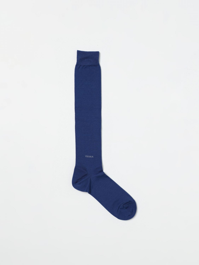 Shop Zegna Socks  Men Color Blue
