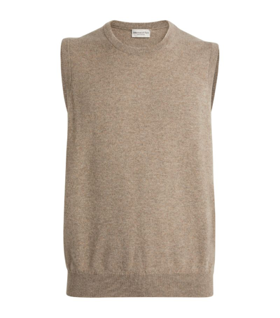 Shop Johnstons Of Elgin Cashmere Sweater Vest In Grey