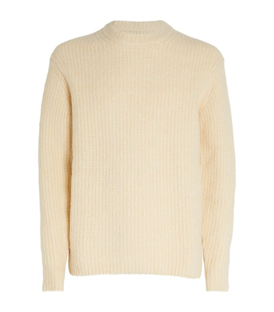 Shop Samsoe & Samsoe Samsoe Samsoe Carter Sweater In Ivory